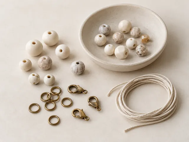 Jewelry components: Beads, clasps, chain, earring findings